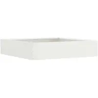 vidaXL Gazonrand 60 x 60 x 13 cm Staal Wit