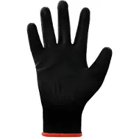 vidaXL Werkhandschoenen 12 st Zwart 7 / S Polyester