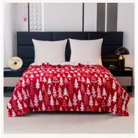 Cotton World Kerstplaid 160x200cm - Zachte Microvezel met Kerstprint