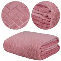 Domarex Zacht Roze Microflanel Deken 150x200cm - Woondeken & Plaid
