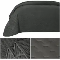 Cotton World Luxe Wattenaarde Pluche Sprei Tommaso 200x220cm - Grafiet