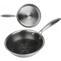 Edenberg RVS Koekenpan 18 cm Honingraat Bodem - Geschikt voor Inductie