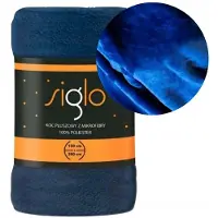 Faro Zachte Microvezel Deken 150x200cm - Warm & Decoratief - Marineblauw