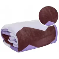 Domarex ZIGGY Microvezel Deken 150x200 cm - Paars, Bruin, Wit - Zacht & Warm