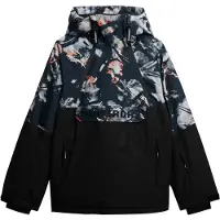 Superdry Outdoorjas duifblauw / grijs / donkerroze / zwart