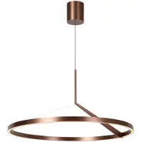 Lucide Strakke led hanglamp Applause roodkoper - Ø 80cm