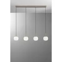 LUCE Design Hanglamp Eris, dimbaar, bruin / roest, Woon-/ Eetkamer, Aluminium, Modern, hanglamp