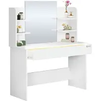 Casaria Make-up Tafel Lucia Wit 140x110x40cm