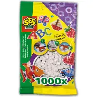 SES Creative SES - Strijkkralen 1000 stuks Wit