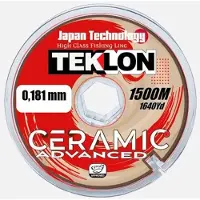 Teklon Ceramic Advanced vislijn 1500 meter - sterke Japanse nylon lijn van met hoge slijtvastheid en soepele werpeigenschappen 0,181MM / 2,95KG