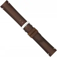 Morellato Zwart Leren Horlogeband 20mm - Zacht & Italiaans