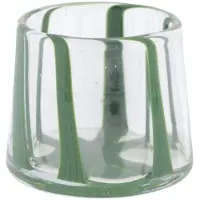 Home Society Waxinelicht houder Twist Groen
