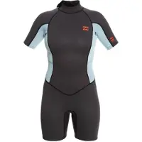 Billabong Launch 2/2 Mm Dames Shorty Met Korte Mouwen En Rits Op De Rug