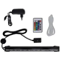 vidaXL LED-onderwaterlamp voor aquarium met bubbels RGB 32 cm
