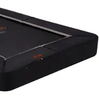 Avyna Trampoline Rand FlatLevel 275x190 cm – Zwart – Rechthoekige Beschermrand – Sterk & Duurzaam – Voor FlatLevel Trampolines