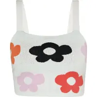 Mymo Top gemengde kleuren / wit