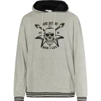 MO Sweatshirt grijs gemêleerd / zwart