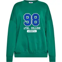 Mymo Sweatshirt blauw / donkergroen / wit