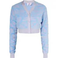 Mymo Gebreid vest beige / blauw