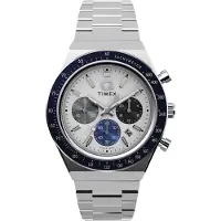 Timex Analoog horloge 'Q' blauw / zwart / zilver / wit