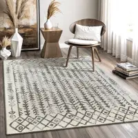 Muratap Boho vintage kelim | laagpolig vloerkleed | modern tapijt | woonkamer,