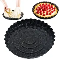 KINGHOFF 1956 - Taartvorm KH-1956 - Ø28 cm Anti-Aanbak Marmervorm voor Taarten en Quiches - Ovenbestendig tot 220°C