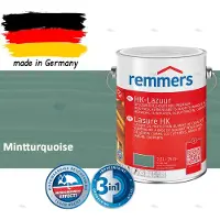 Remmers HK-Lazuur 3in1 Mintturquoise 2,5L – Premium Houtbeschermingsbeits voor Buiten – Oplosmiddelhoudend – UV- & Vochtwerend – Impregneer, Grondlaag & Beits in Eén