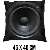 Allernieuwste.nl Kussenhoes Speaker Zwart Kussen Polyester - Kussenovertrek - Kleur 45 x 45 cm %%