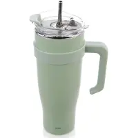 Orion Thermosbeker Edelstaal Munt met Handvat TERMO 1,2 l - Koffiebeker To Go - Theebeker - Thermische Mok - Drinkbeker
