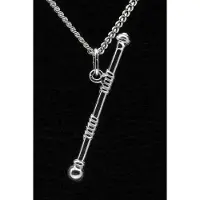 MOOYE ® - Collectie Zilveren Majorette stok ketting hanger