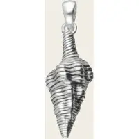 MOOYE ® - Collectie Zilveren Slakkenhuis Wulk Schelp in detail kettinghanger
