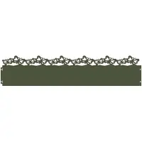 vidaXL Gazonranden 30 st 103 x 0,05 x 22 cm Staal Olijf Groen