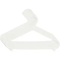 Bieco Kledinghangers van kunststof 8 stuks - wit