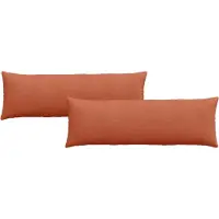 vidaXL Zitkussens 2 pcs Rood Oranje 120 x 40 cm Corduroy stof