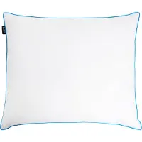 Beliani ANETO - Hoofdkussen 3 vakken - Wit - 50 x 60 cm - Hoog - Eendenveren