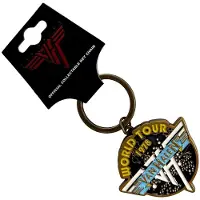 Van Halen - World Tour '78 Retro Logo Banner Sleutelhanger - Zwart/Multicolours