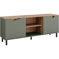 Vicco Marelle TV-meubel – 150 x 60 cm met 2 deuren Groen/Kunstzinnig