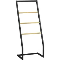 HOMCOM -Handdoekenrek-40,5x28x98cm-Staal-Zwart