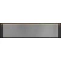 Hotbath &MORE Inbouwnis 30x120x10cm frameless + LED Geborsteld Gunmetal PVD