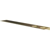 Hotbath &More planchet 80cm met twee uitsparingen voor een zeepdispenser of beker messing geborsteld PVD