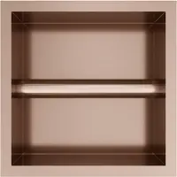 Hotbath &More PH016 inbouw toiletrolhouder 16x16x12,6cm geborsteld koper PVD