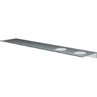 Hotbath &More Planchet 60 cm inclusief bevestigings rails met 2 uitsparingen voor een zeepdispenser of beker RVS 316