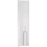 Hotbath &More PH60B inbouwnis en toiletborstelhouder 16x60x12,6cm mat wit