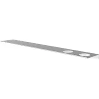 Hotbath &More planchet 80cm met twee uitsparingen voor een zeepdispenser of beker wit