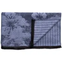 Tresanti DIOGENE Viscose scarf with damaged flowers Blue (TRSCIE219 - 800)