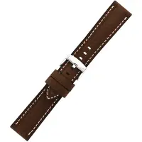 Morellato Carra Echt Leder Horlogeband Bruin 24mm - Zacht & Italiaans