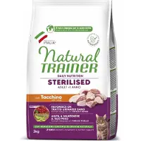 NATURAL TRAINER Sterilised Kalkoen 3 kg - Kattenvoer voor gecastreerde/gesteriliseerde katten