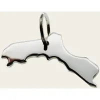 MOOYE ® - Collectie Zilveren Landkaart Koerdistan ketting hanger