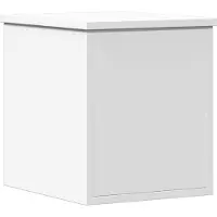 vidaXL Opbergbox 30x35x35 cm bewerkt hout wit