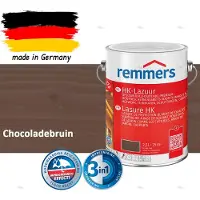 Remmers HK-Lazuur 3in1 Chocoladebruin 2,5L – Premium Houtbeschermingsbeits voor Buiten – Oplosmiddelhoudend – UV- & Vochtwerend – Impregneer, Grondlaag & Beits in Eén